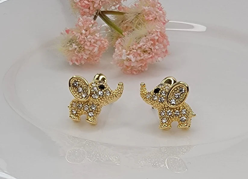 Betty Oh! Elephant Post Earrings-Earrings-Betty Oh!-Deja Nu Boutique, Women's Fashion Boutique in Lampasas, Texas