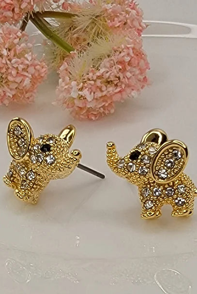 Betty Oh! Elephant Post Earrings-Earrings-Betty Oh!-Deja Nu Boutique, Women's Fashion Boutique in Lampasas, Texas