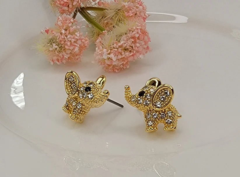Betty Oh! Elephant Post Earrings-Earrings-Betty Oh!-Deja Nu Boutique, Women's Fashion Boutique in Lampasas, Texas