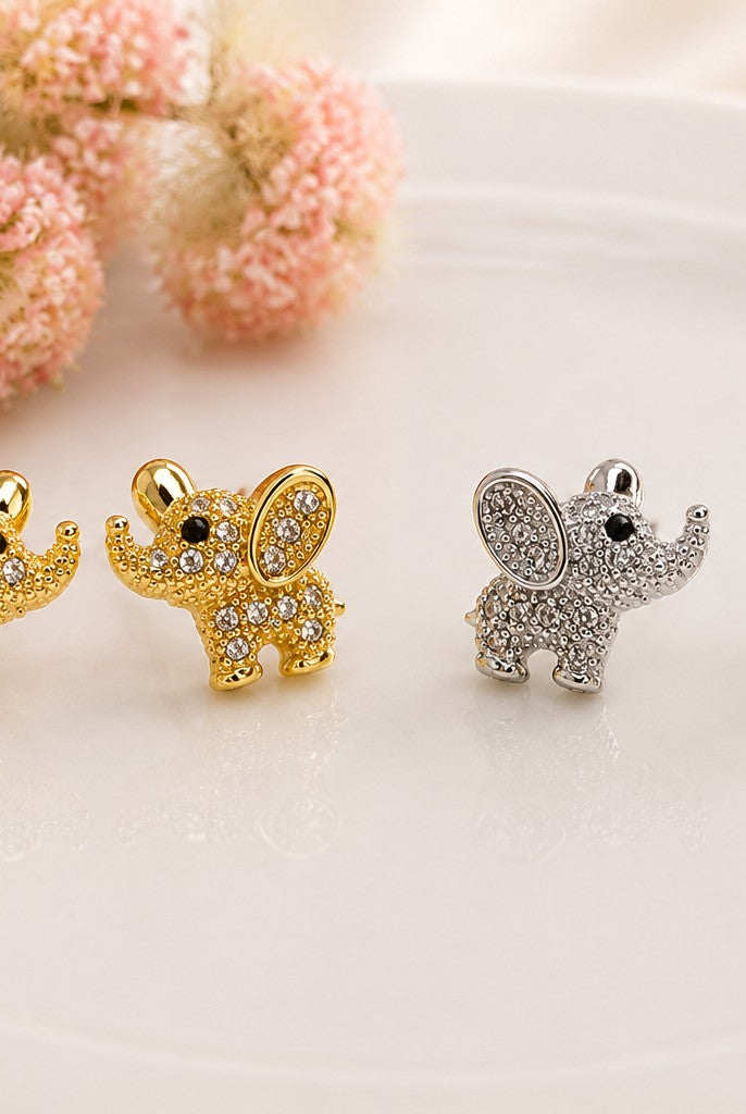 Betty Oh! Elephant Post Earrings-Earrings-Betty Oh!-Deja Nu Boutique, Women's Fashion Boutique in Lampasas, Texas
