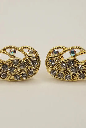 Betty Oh! Rhinestone Wing Post Earrings-Earrings-Betty Oh!-Deja Nu Boutique, Women's Fashion Boutique in Lampasas, Texas