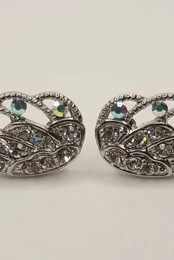 Betty Oh! Rhinestone Wing Post Earrings-Earrings-Betty Oh!-Deja Nu Boutique, Women's Fashion Boutique in Lampasas, Texas