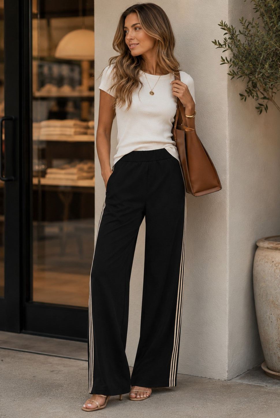 Bishop + Young Ford Pull-On Pant – Black-Bottoms-Bishop And Young-Deja Nu Boutique, Women's Fashion Boutique in Lampasas, Texas