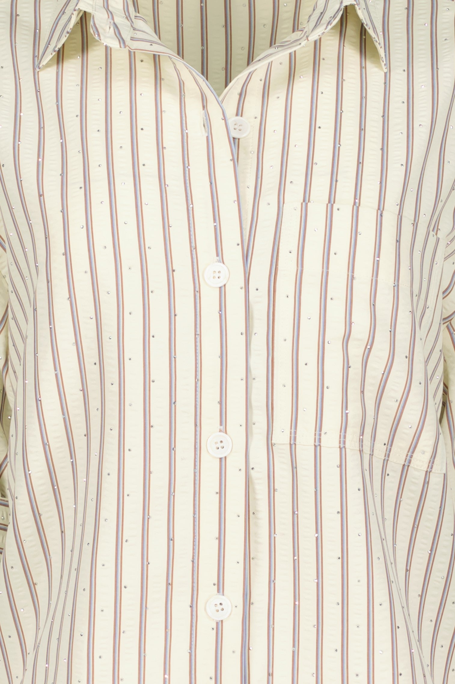 Bishop + Young Sydney Embellished Blue Stripe Top-shirts-Bishop And Young-Deja Nu Boutique, Women's Fashion Boutique in Lampasas, Texas
