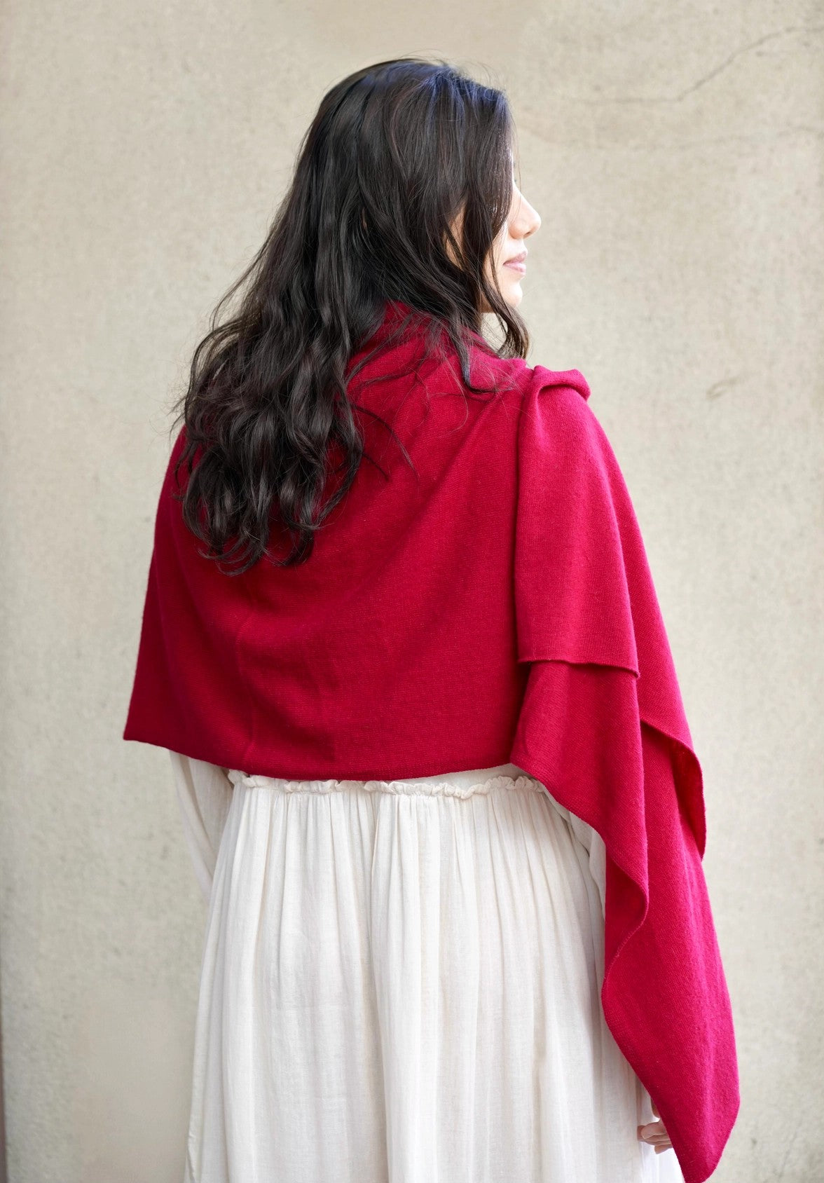 Dolma Cashmere Solid Scarf/Wrap in Cherry-Scarf-Dolma-Deja Nu Boutique, Women's Fashion Boutique in Lampasas, Texas