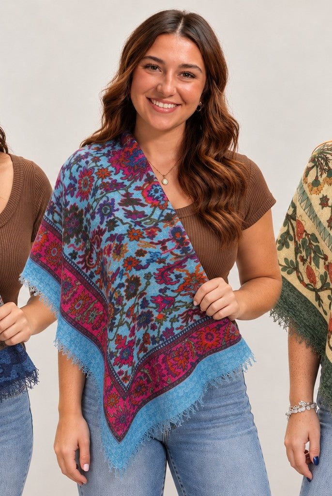 Dolma Wool Blend Square Scarf-Scarf-Dolma-Deja Nu Boutique, Women's Fashion Boutique in Lampasas, Texas