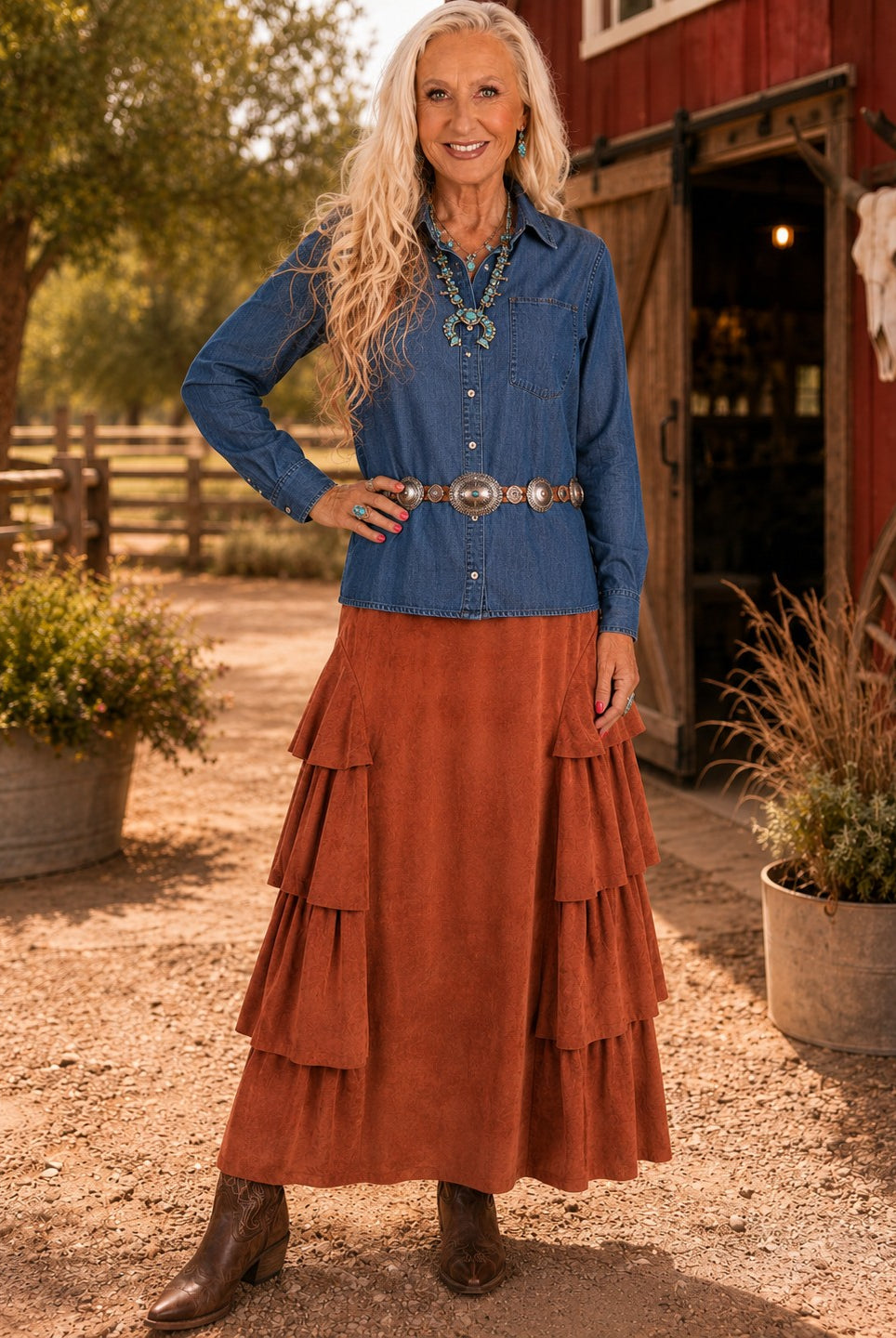 ELAN Navy Wash Long Sleeve Button Down Shirt-shirts-Elan-Deja Nu Boutique, Women's Fashion Boutique in Lampasas, Texas