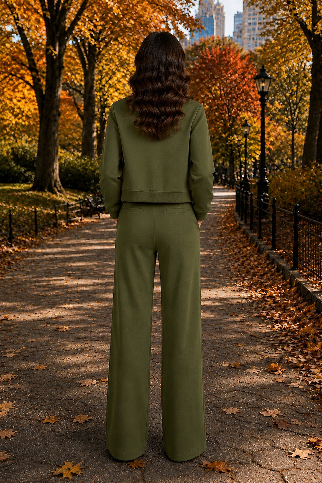 Elan Olive Drawstring Open Bottom Pants-Pants-elan-Deja Nu Boutique, Women's Fashion Boutique in Lampasas, Texas