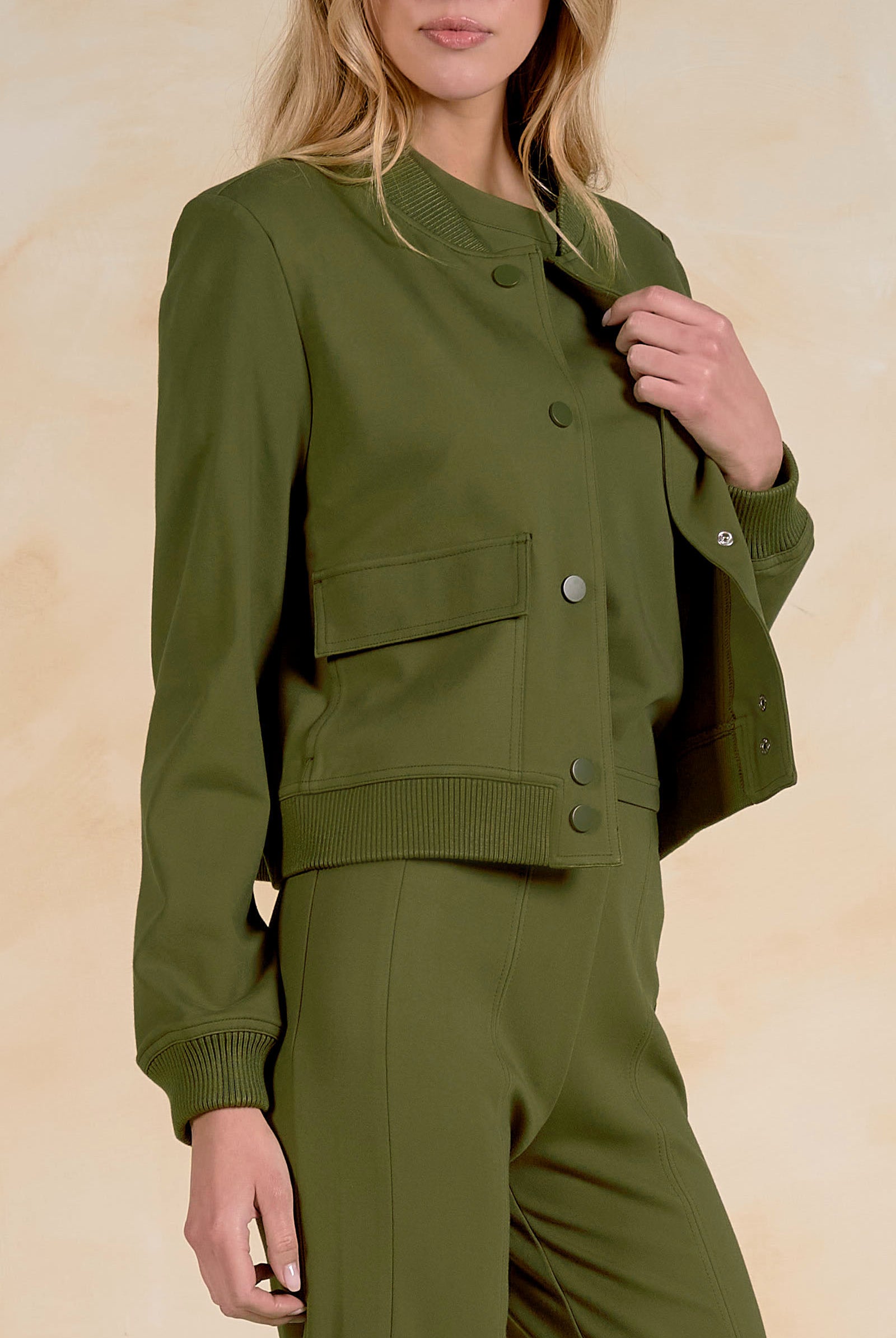 Elan Olive Utility Jacket-Jackets-elan-Deja Nu Boutique, Women's Fashion Boutique in Lampasas, Texas