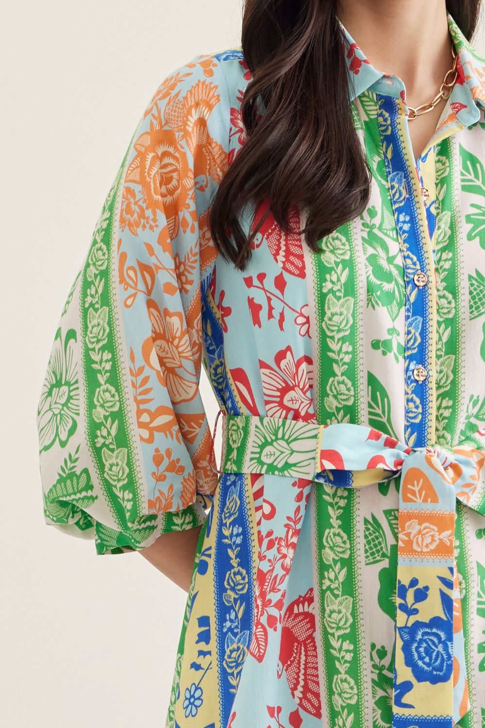 Entro Botanical Stripe Belted Mini Dress-mini dress-Entro-Deja Nu Boutique, Women's Fashion Boutique in Lampasas, Texas