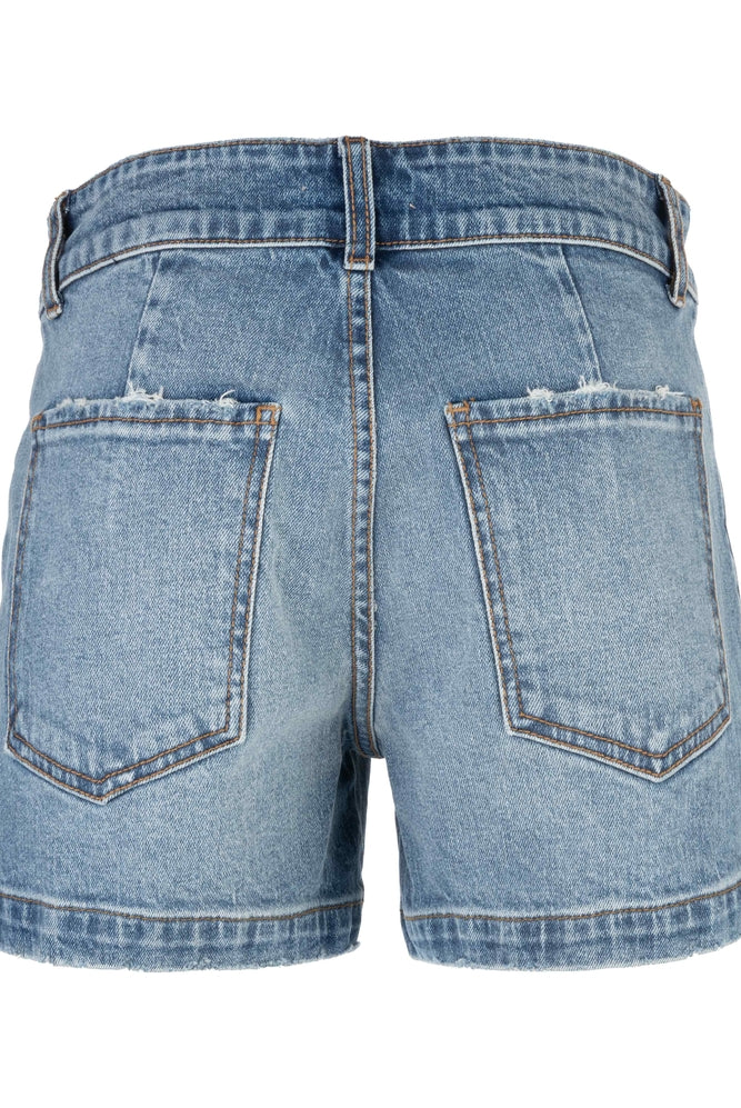 Kut from the Kloth Jane High Rise Denim Shorts – Vibes Wash-Shorts-Kut from the Kloth-Deja Nu Boutique, Women's Fashion Boutique in Lampasas, Texas