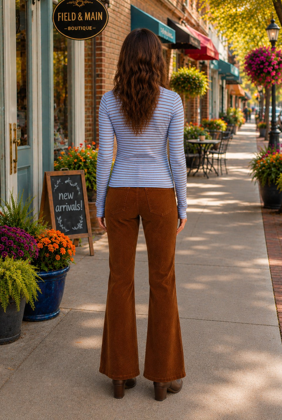 Kut from the Kloth Nutmeg High Rise Corduroy Wide Leg Jeans-Pants-Kut from the Kloth-Deja Nu Boutique, Women's Fashion Boutique in Lampasas, Texas