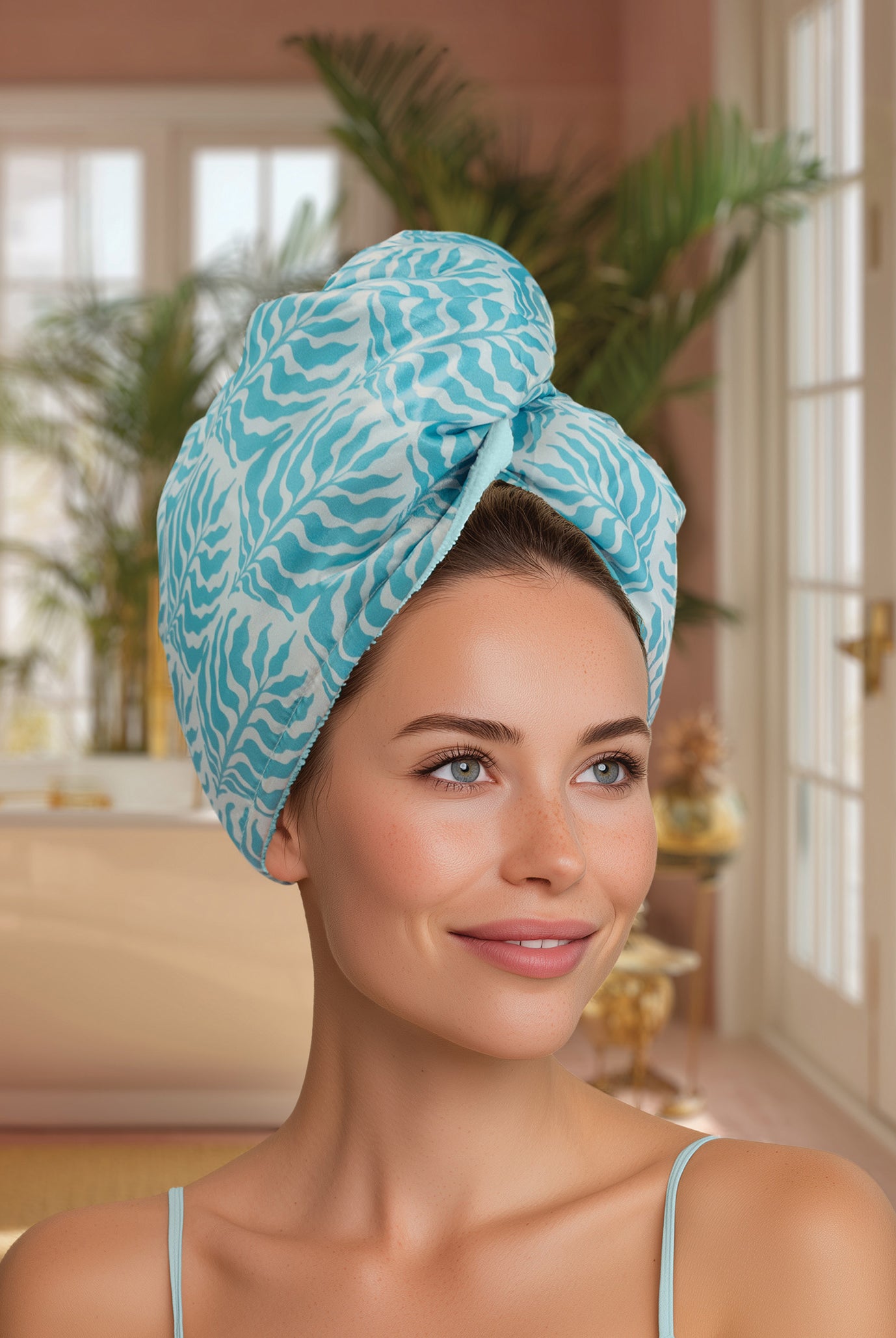 Lemon Lavender® Mane Squeeze Reversible Satin Turbo Towel-Hair Towel-Lemon Lavender-Deja Nu Boutique, Women's Fashion Boutique in Lampasas, Texas