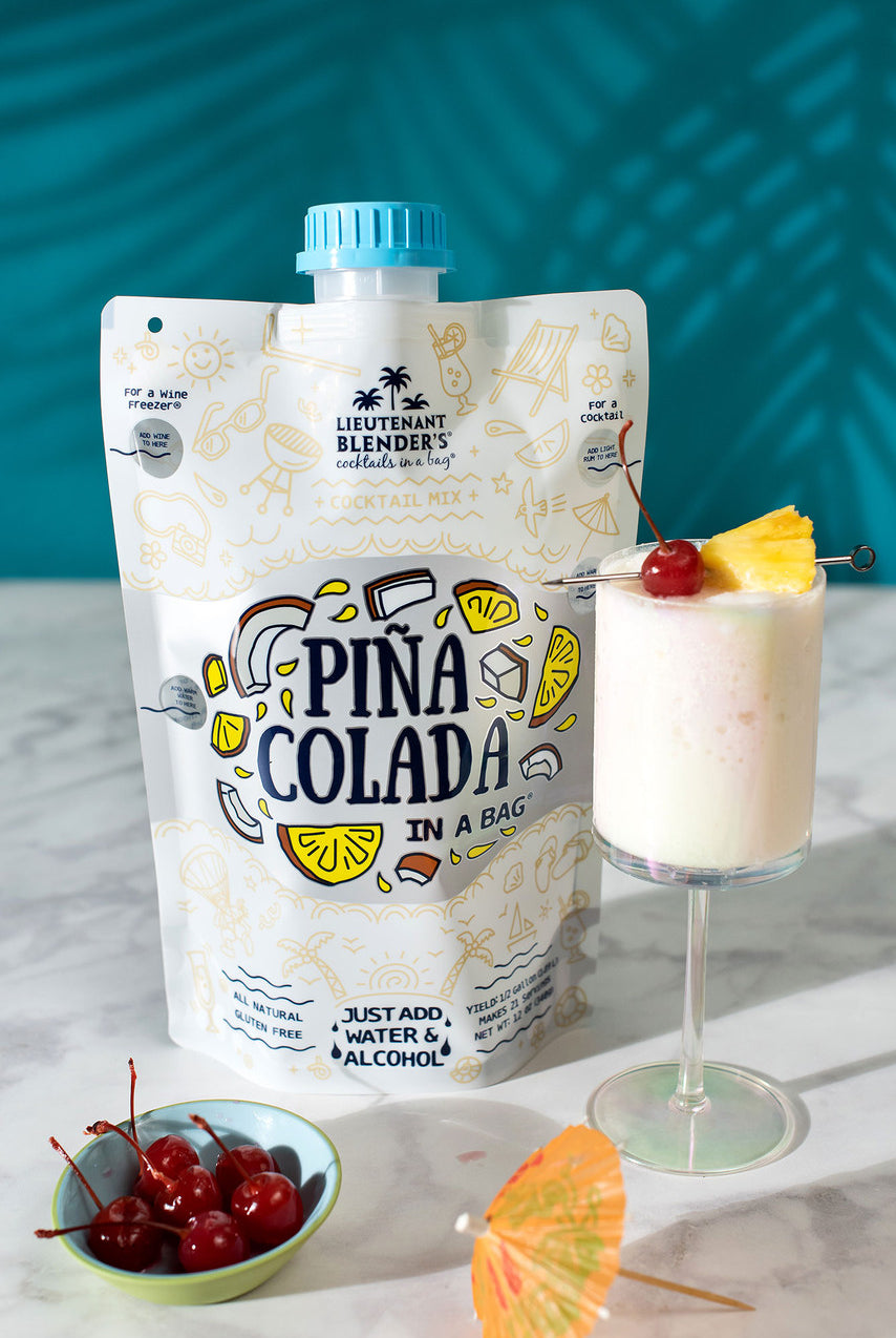 Lieutenant Blender's Piña Colada in a Bag®-cocktail mix-Lieutenant Blender's-Deja Nu Boutique, Women's Fashion Boutique in Lampasas, Texas