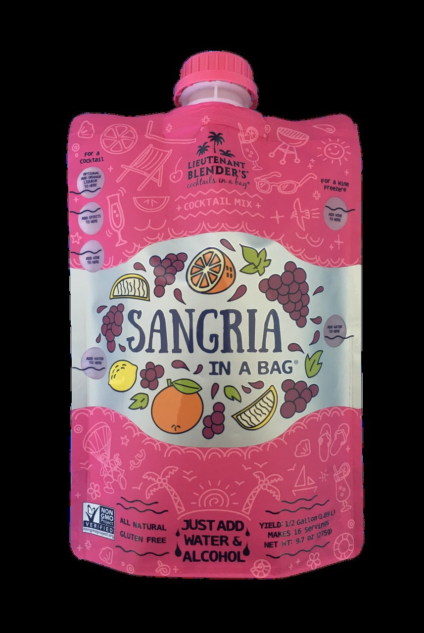 Lieutenant Blender's Sangria in a Bag®-cocktail mix-Lieutenant Blender's-Deja Nu Boutique, Women's Fashion Boutique in Lampasas, Texas