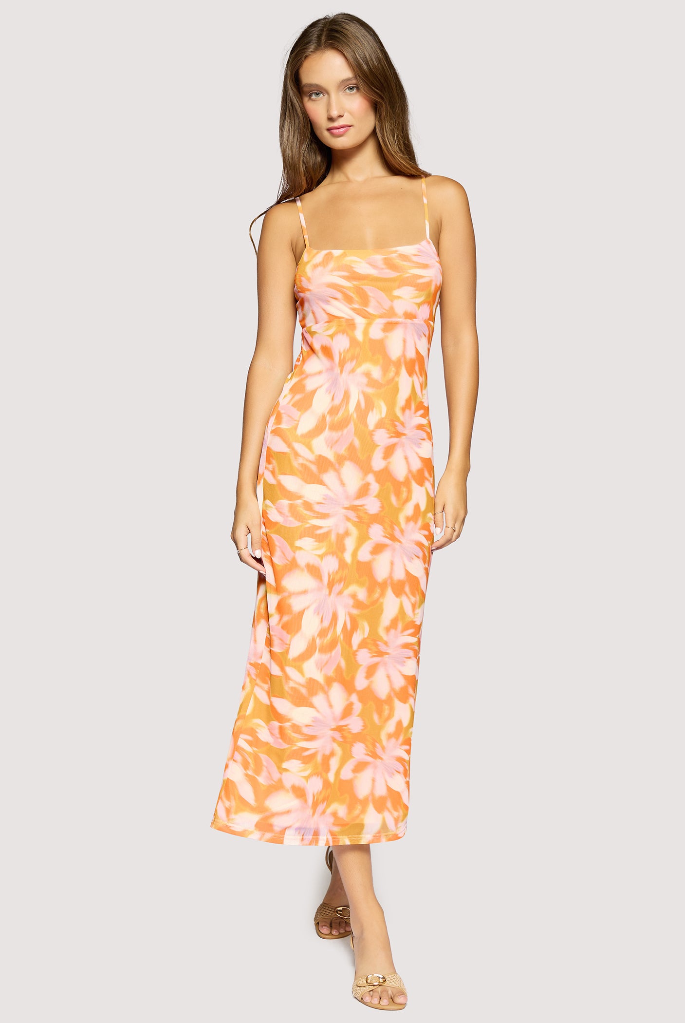 Lost + Wander Mykonos Dream Power Mesh Midi Dress-Midi Dresses-Lost + Wander-Deja Nu Boutique, Women's Fashion Boutique in Lampasas, Texas