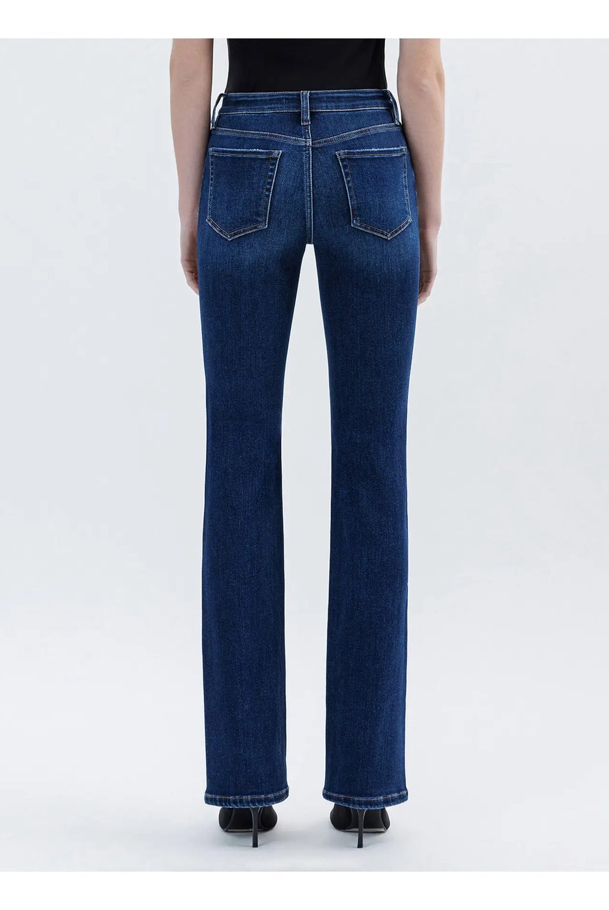 Lovervet by Vervet Tummy Control High Rise Full Length Bootcut Jeans in Effective-Jeans-Lovervet by Vervet-Deja Nu Boutique, Women's Fashion Boutique in Lampasas, Texas