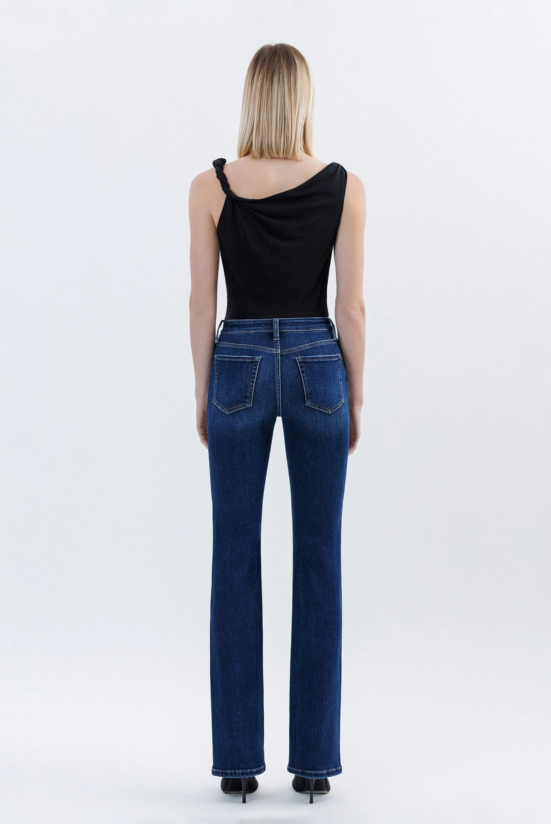 Lovervet by Vervet Tummy Control High Rise Full Length Bootcut Jeans in Effective-Jeans-Lovervet by Vervet-Deja Nu Boutique, Women's Fashion Boutique in Lampasas, Texas