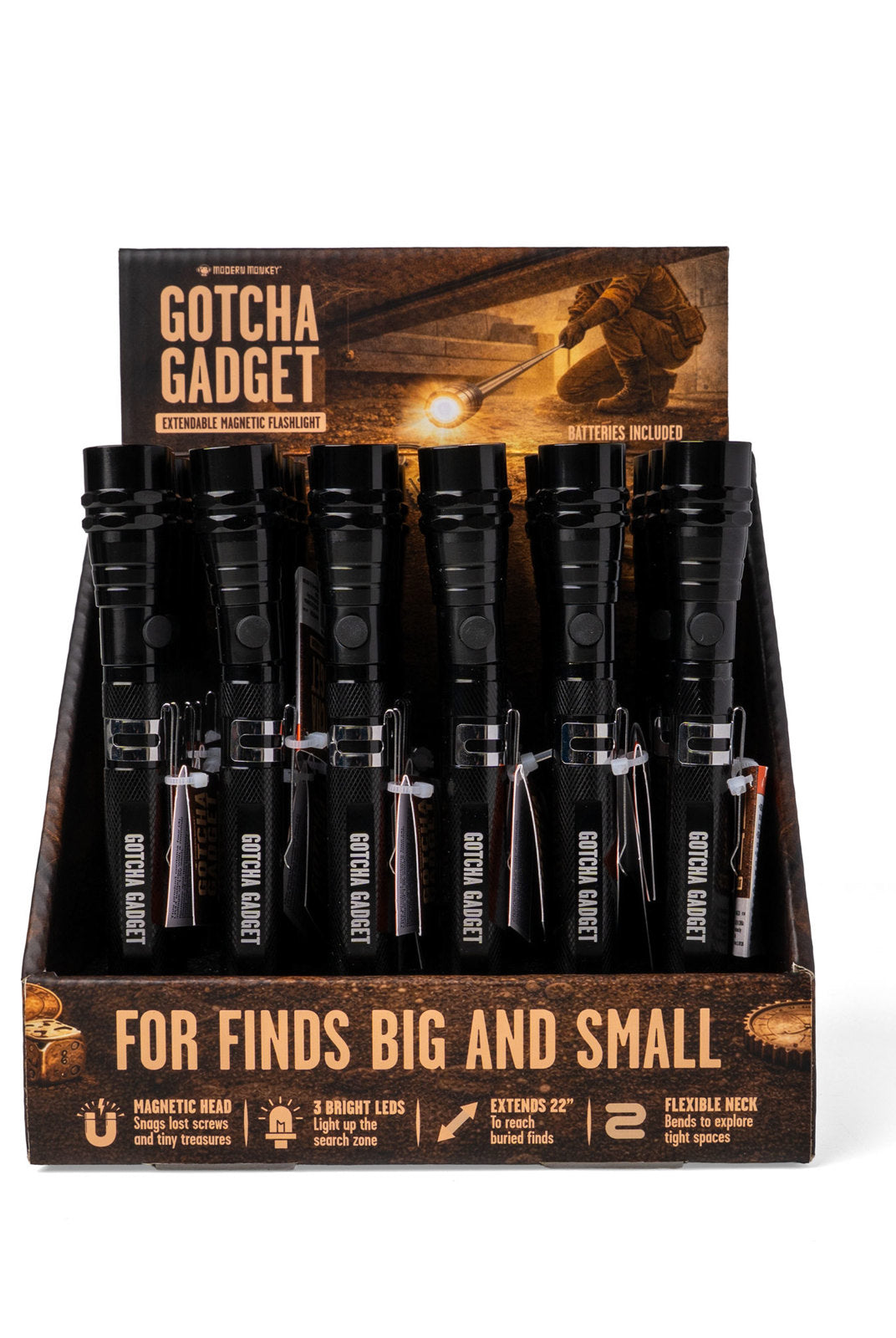 Modern Monkey® Gotcha Gadget Extendable Flashlight-Multifunctional Tools-Modern Monkey-Deja Nu Boutique, Women's Fashion Boutique in Lampasas, Texas