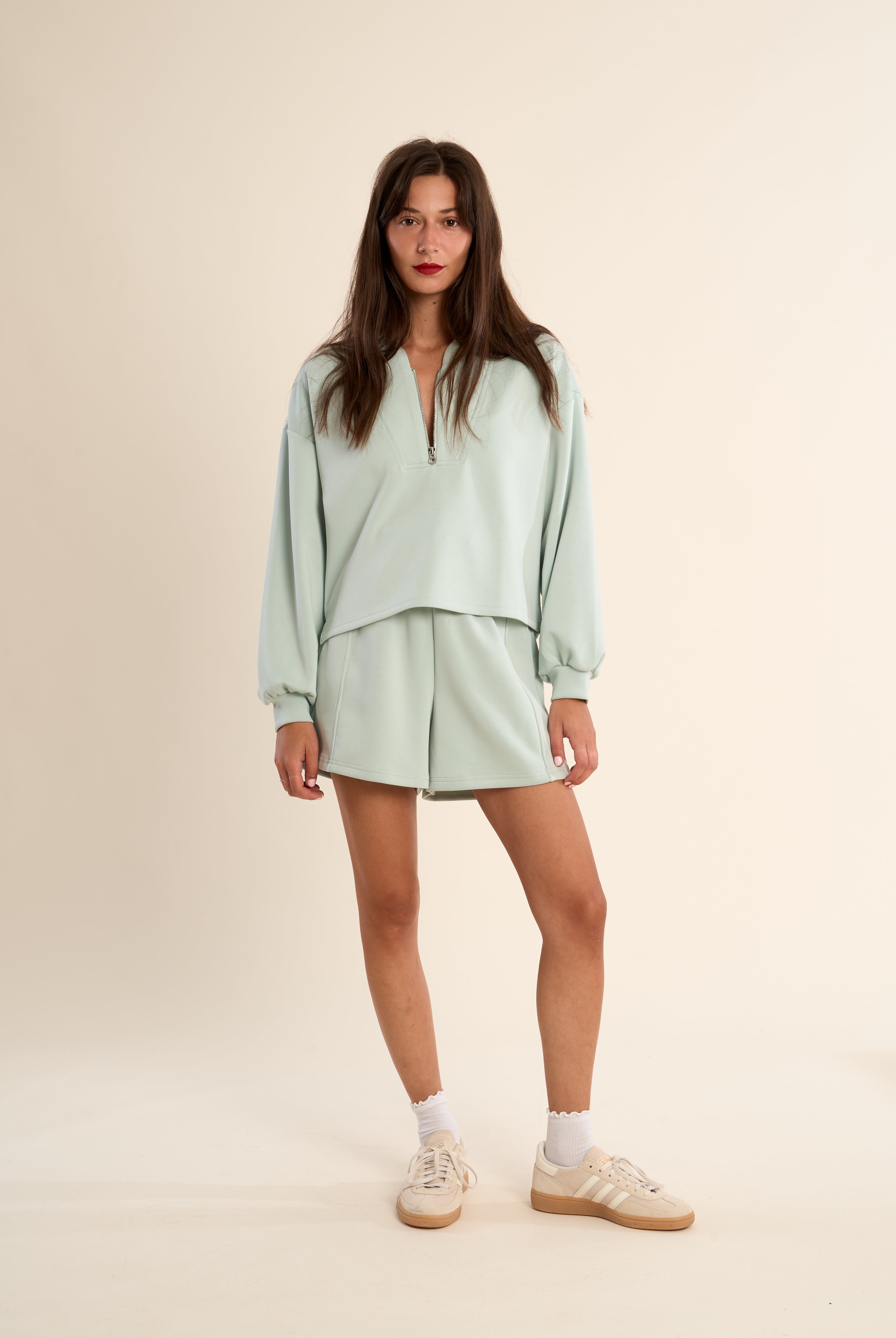 Molly Bracken Gabrielle Colette Sage Shorts-Shorts-Gabrielle-Deja Nu Boutique, Women's Fashion Boutique in Lampasas, Texas