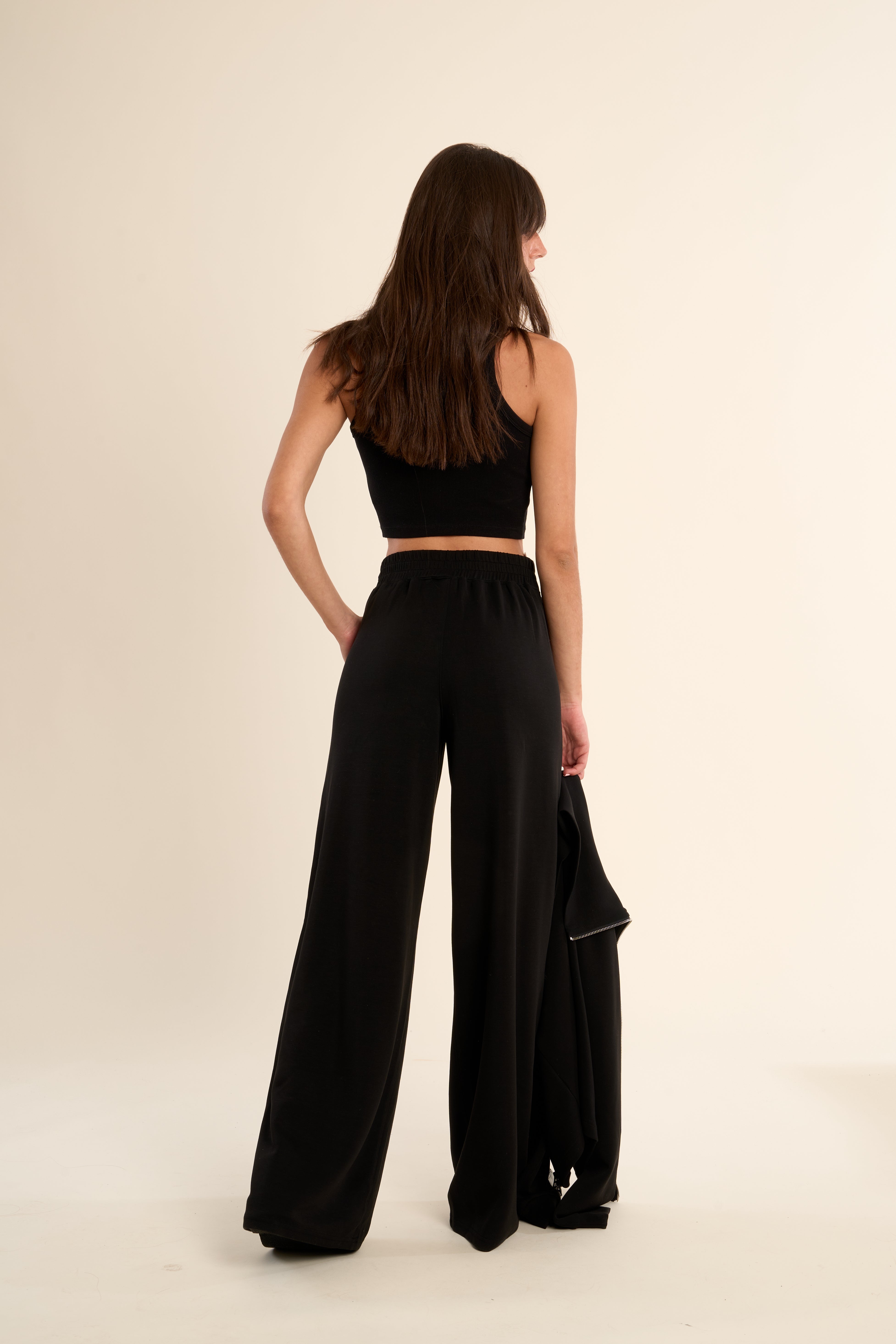 Molly Bracken Gabrielle Monalisa Black Wide Leg Pants-Pants-Gabrielle-Deja Nu Boutique, Women's Fashion Boutique in Lampasas, Texas