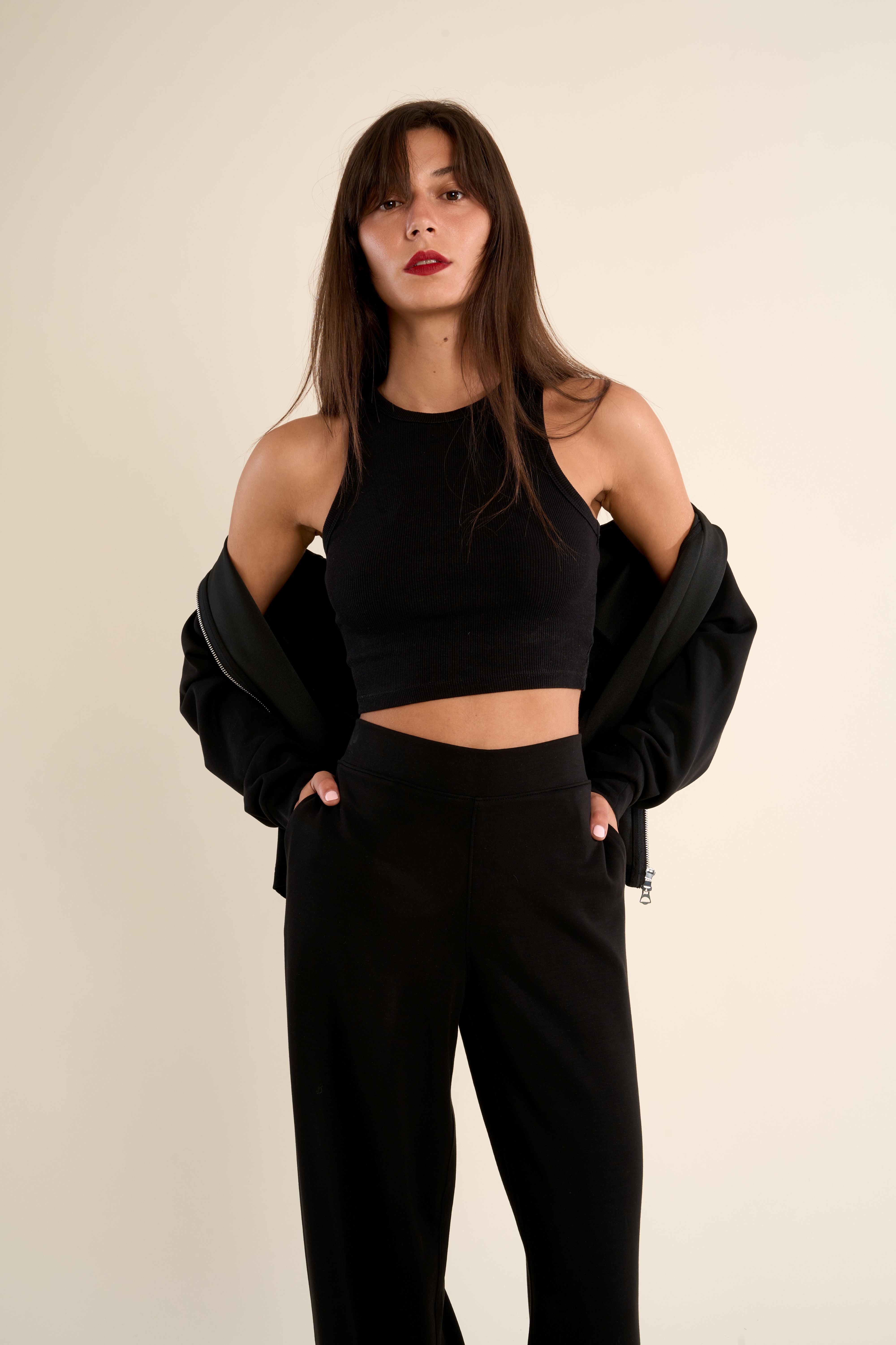 Molly Bracken Gabrielle Monalisa Black Wide Leg Pants-Pants-Gabrielle-Deja Nu Boutique, Women's Fashion Boutique in Lampasas, Texas