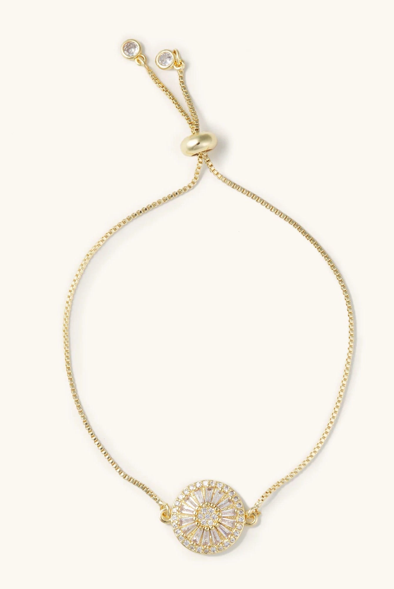 Nikki Smith Antique Gold Crystal Slider Bracelet-Bracelets-Nikki Smith-Deja Nu Boutique, Women's Fashion Boutique in Lampasas, Texas