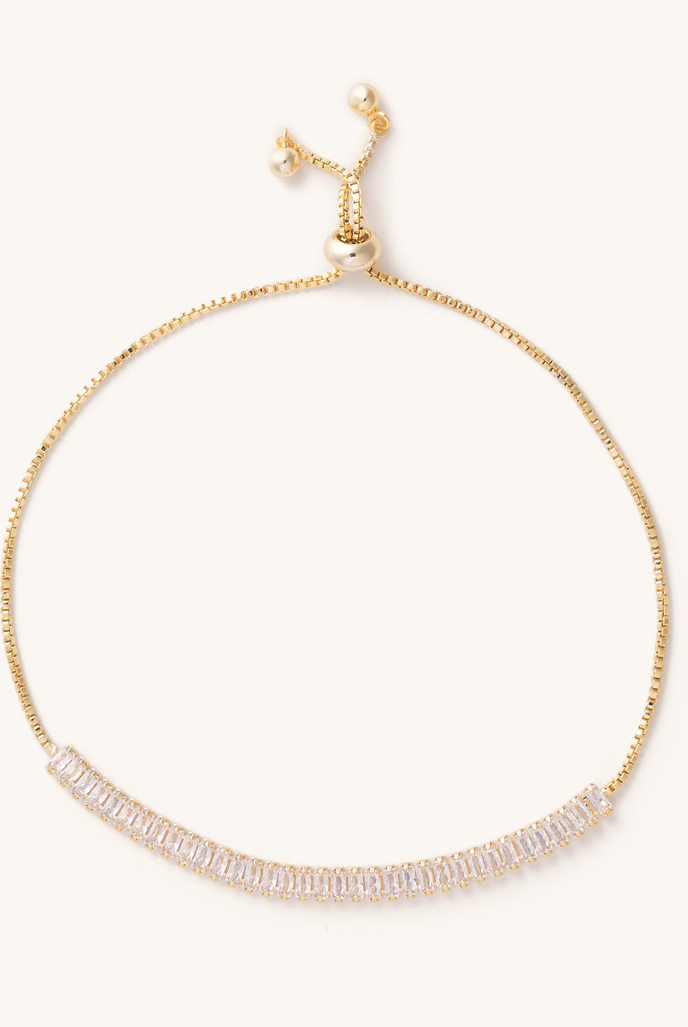 Nikki Smith Baguette Crystal Slider Bracelet-Bracelets-Nikki Smith-Deja Nu Boutique, Women's Fashion Boutique in Lampasas, Texas