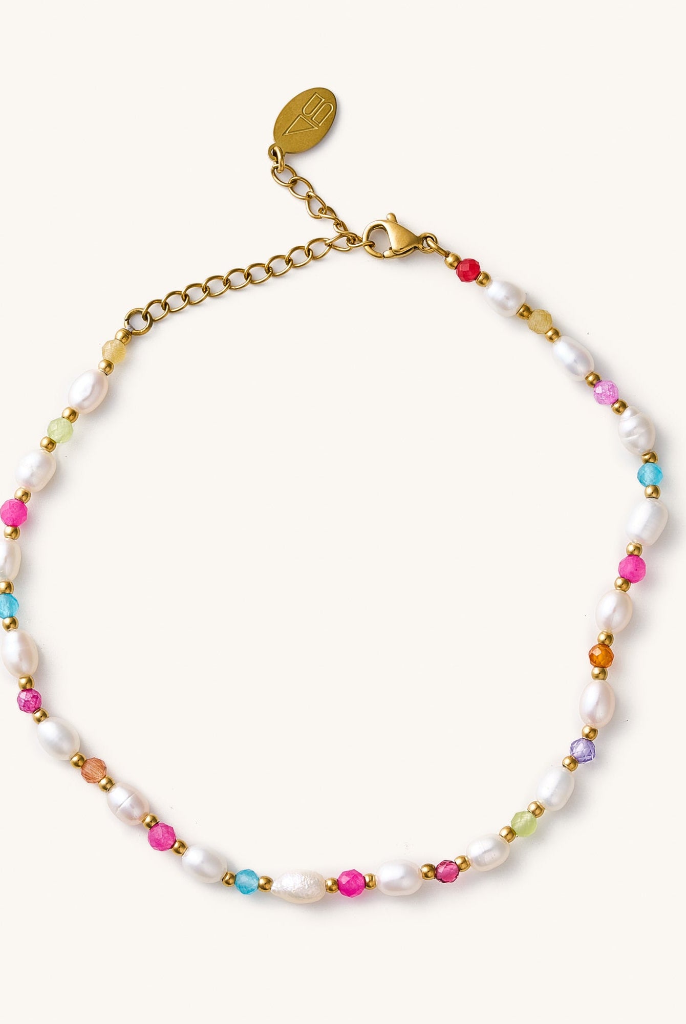 Nikki Smith Beaded Pearl Anklet-Anklets-Nikki Smith-Deja Nu Boutique, Women's Fashion Boutique in Lampasas, Texas