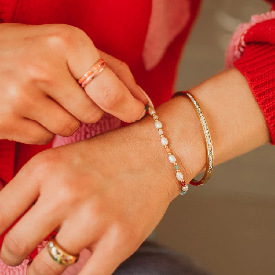 Nikki Smith Colorful Pearl Bracelet-Bracelets-Nikki Smith-Deja Nu Boutique, Women's Fashion Boutique in Lampasas, Texas