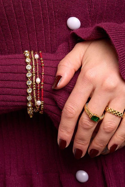 Nikki Smith Evie Circle Diamond Bracelet-Bracelets-Nikki Smith-Deja Nu Boutique, Women's Fashion Boutique in Lampasas, Texas