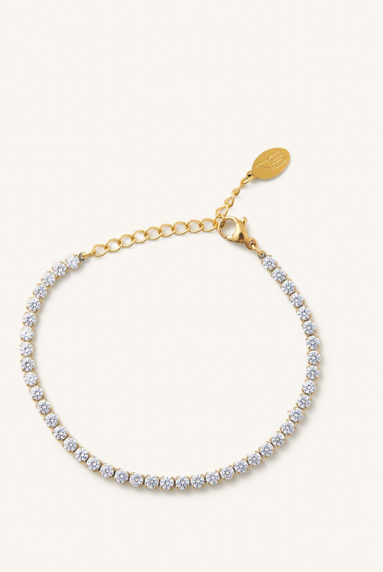 Nikki Smith Gold Shimmer Tennis Bracelet - Waterproof-Bracelets-Nikki Smith-Deja Nu Boutique, Women's Fashion Boutique in Lampasas, Texas