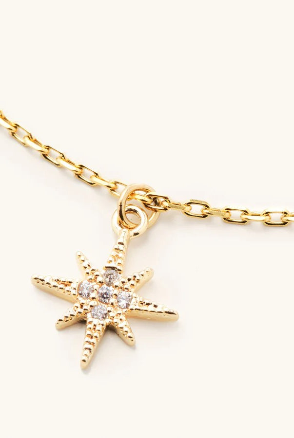 Nikki Smith Mini Gold Starburst Necklace-Necklace-Nikki Smith-Deja Nu Boutique, Women's Fashion Boutique in Lampasas, Texas