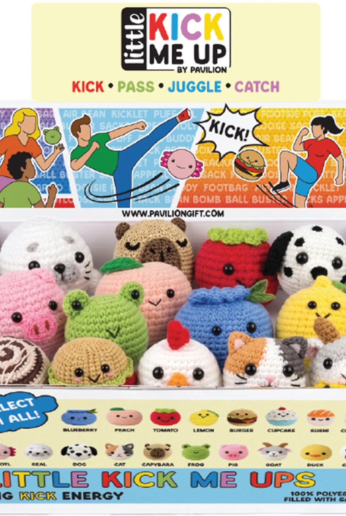 Pavilion Gift Company® Little Kick Me Ups™ Crocheted Footbag-crocheted footbag-Pavillion Gift Company-Deja Nu Boutique, Women's Fashion Boutique in Lampasas, Texas