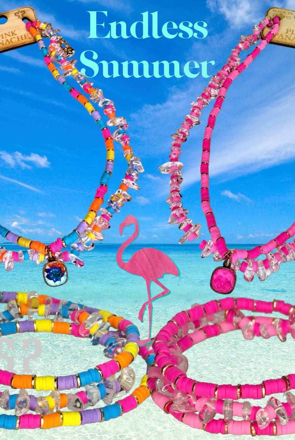 Pink Panache Endless Summer Multi-Color Bracelet Stack Set-Bracelets-Pink Panache-Deja Nu Boutique, Women's Fashion Boutique in Lampasas, Texas