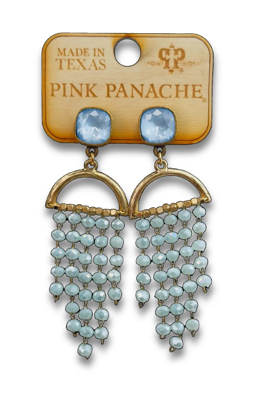 Pink Panache Waterfall Beaded Earrings with Austrian Crystal-Earrings-Pink Panache-Deja Nu Boutique, Women's Fashion Boutique in Lampasas, Texas