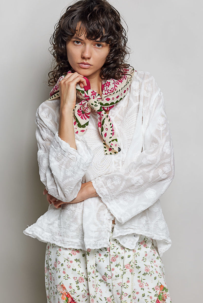 POL Hand Block Print Cotton Scarf-Scarf-POL-Deja Nu Boutique, Women's Fashion Boutique in Lampasas, Texas