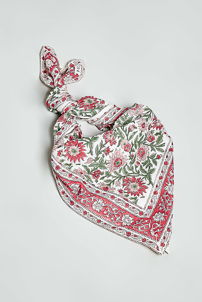 POL Hand Block Print Cotton Scarf-Scarf-POL-Deja Nu Boutique, Women's Fashion Boutique in Lampasas, Texas