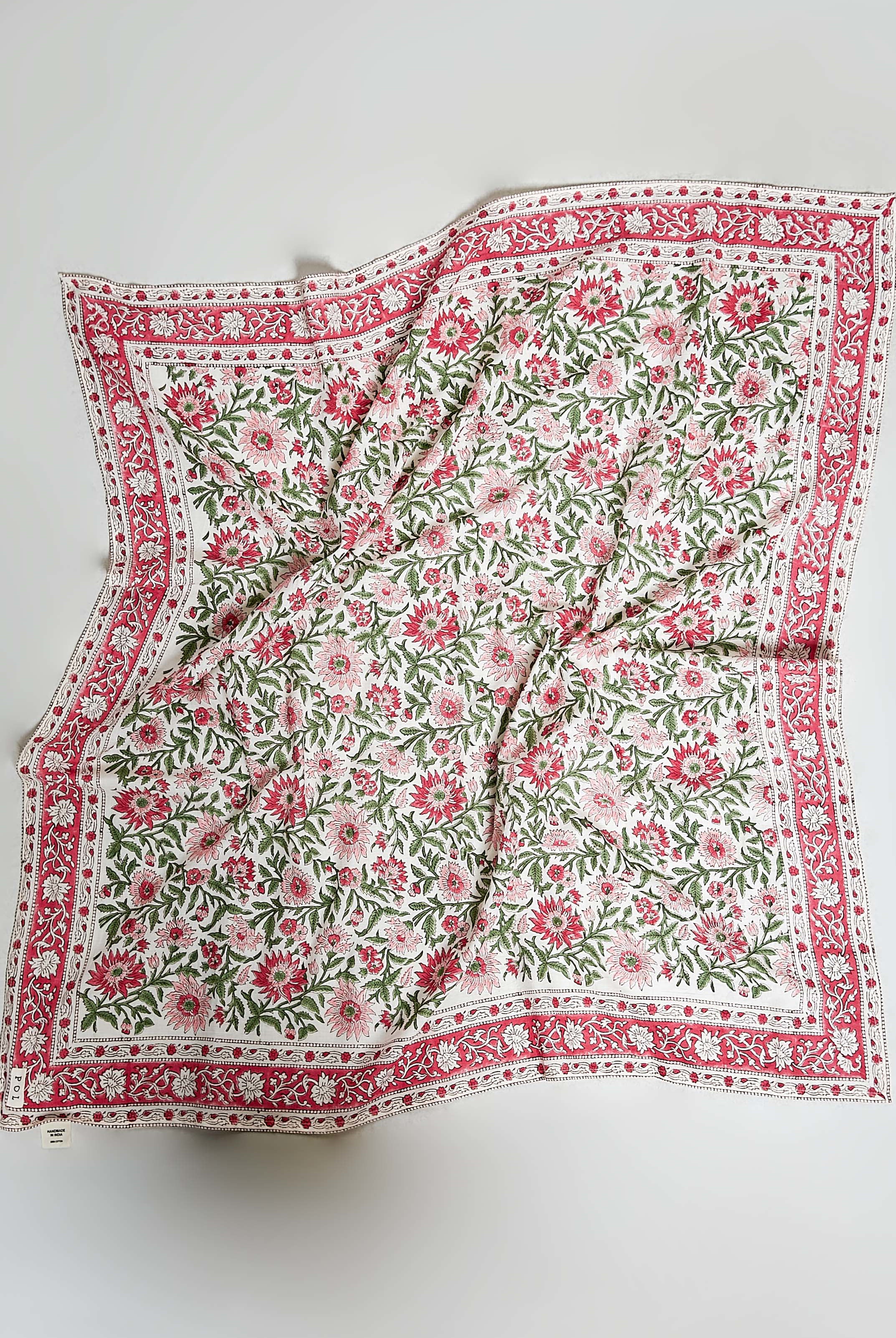 POL Hand Block Print Cotton Scarf-Scarf-POL-Deja Nu Boutique, Women's Fashion Boutique in Lampasas, Texas