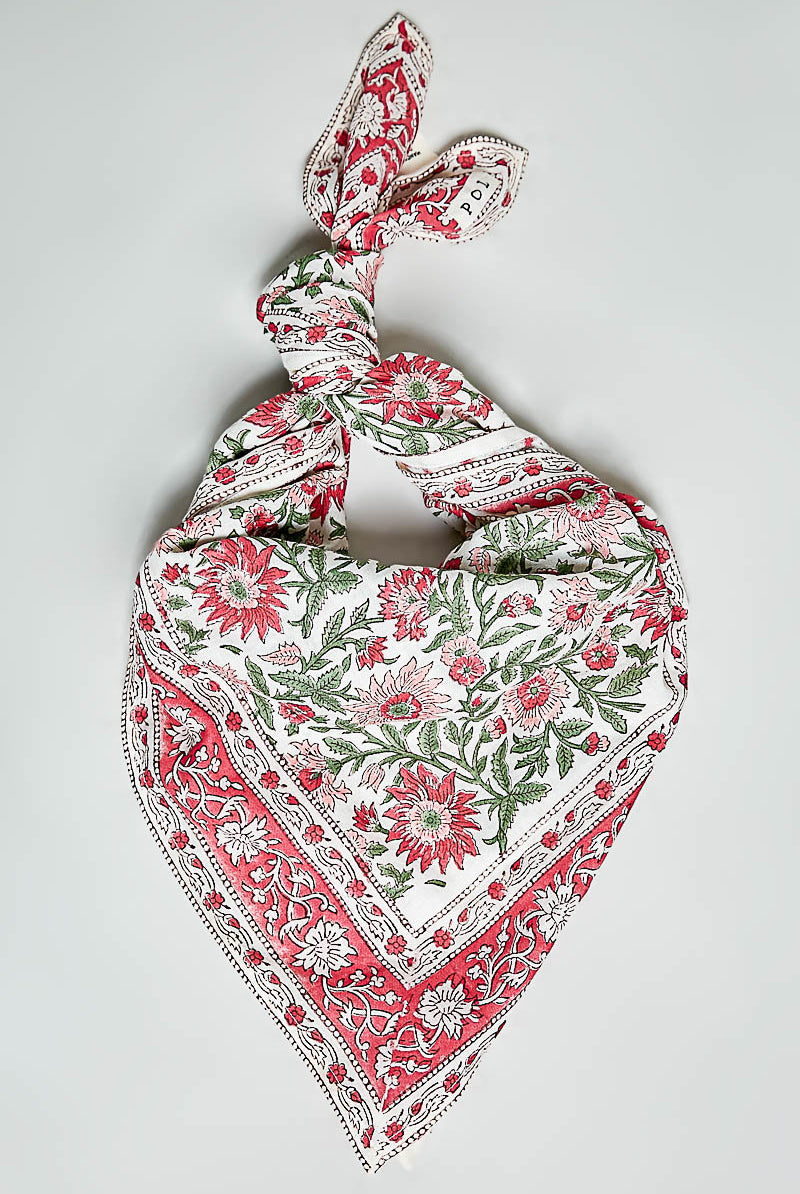 POL Hand Block Print Cotton Scarf-Scarf-POL-Deja Nu Boutique, Women's Fashion Boutique in Lampasas, Texas