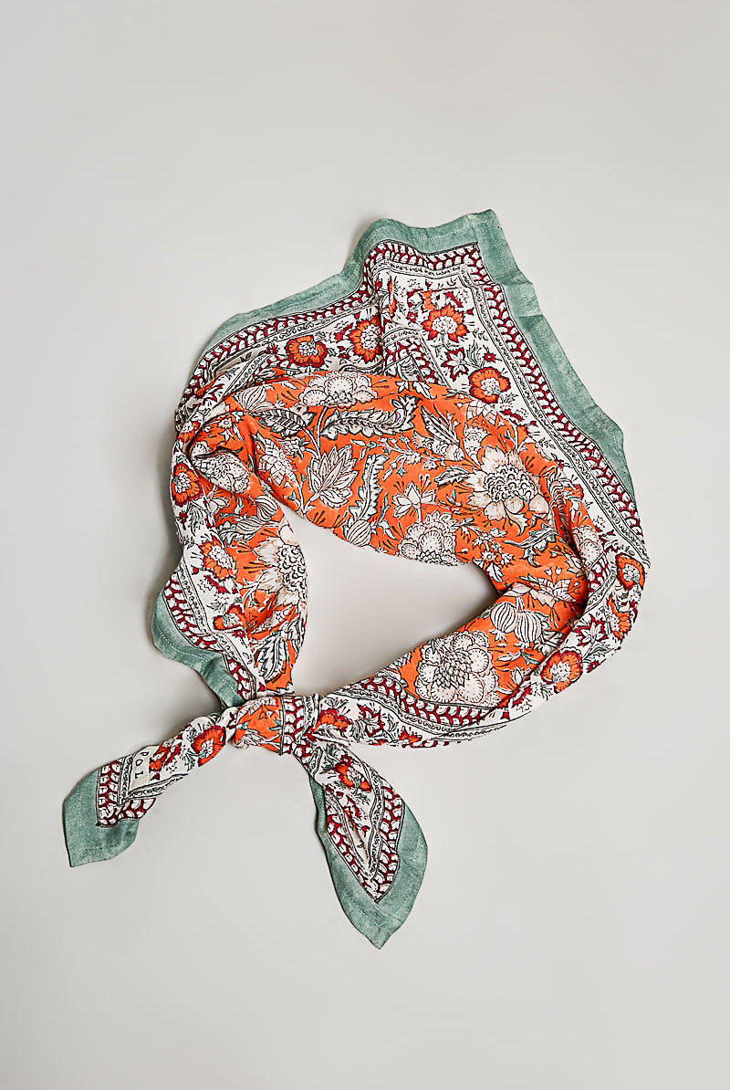 POL Hand Block Print Cotton Scarf-Scarf-POL-Deja Nu Boutique, Women's Fashion Boutique in Lampasas, Texas