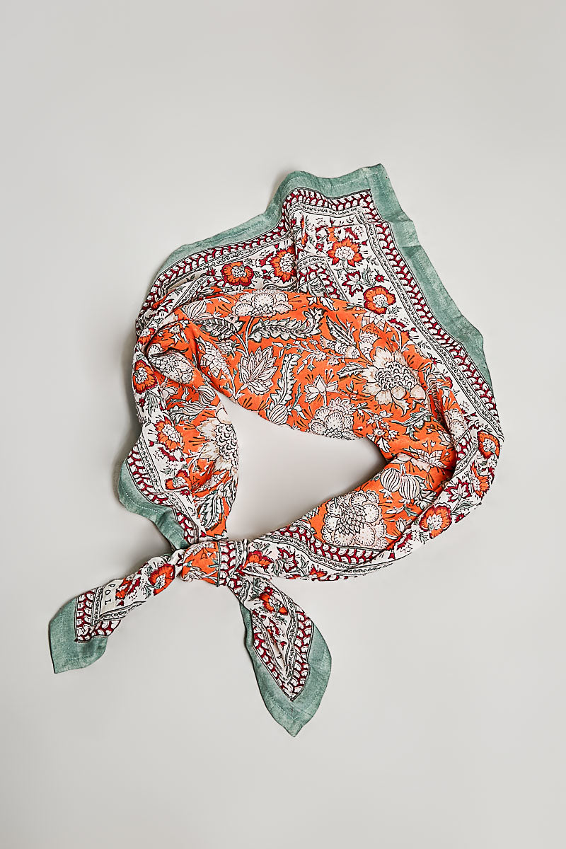 POL Hand Block Print Cotton Scarf-Scarf-POL-Deja Nu Boutique, Women's Fashion Boutique in Lampasas, Texas
