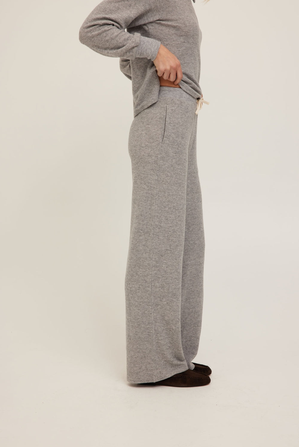 Project Social T Slow Morning Pant in Heather Grey-Lounge Wear-Project Social T-Deja Nu Boutique, Women's Fashion Boutique in Lampasas, Texas