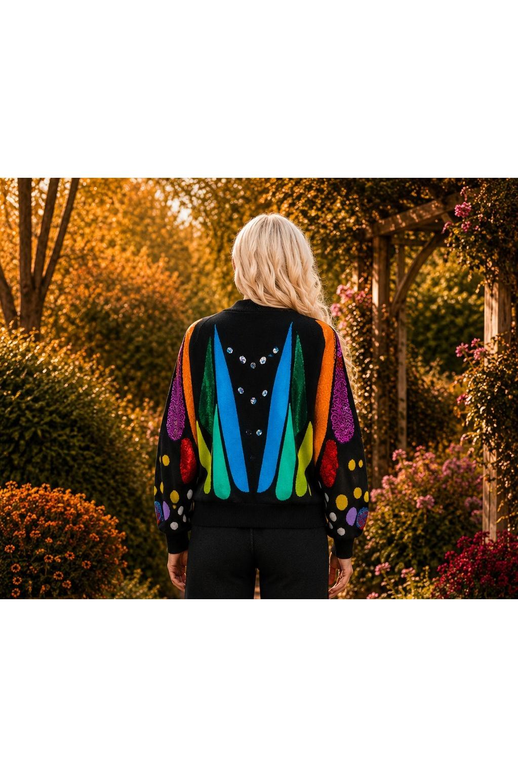 Queen of Sparkles Sequin Butterfly Wing Cardigan-Cardigans & Kimonos-Queen Of Sparkles-Deja Nu Boutique, Women's Fashion Boutique in Lampasas, Texas