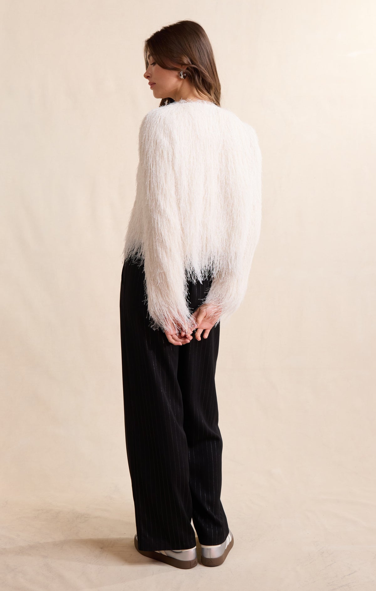 Sadie & Sage Angel Wings Fringe Jacket in Ivory-Outerwear-Sadie & Sage-Deja Nu Boutique, Women's Fashion Boutique in Lampasas, Texas