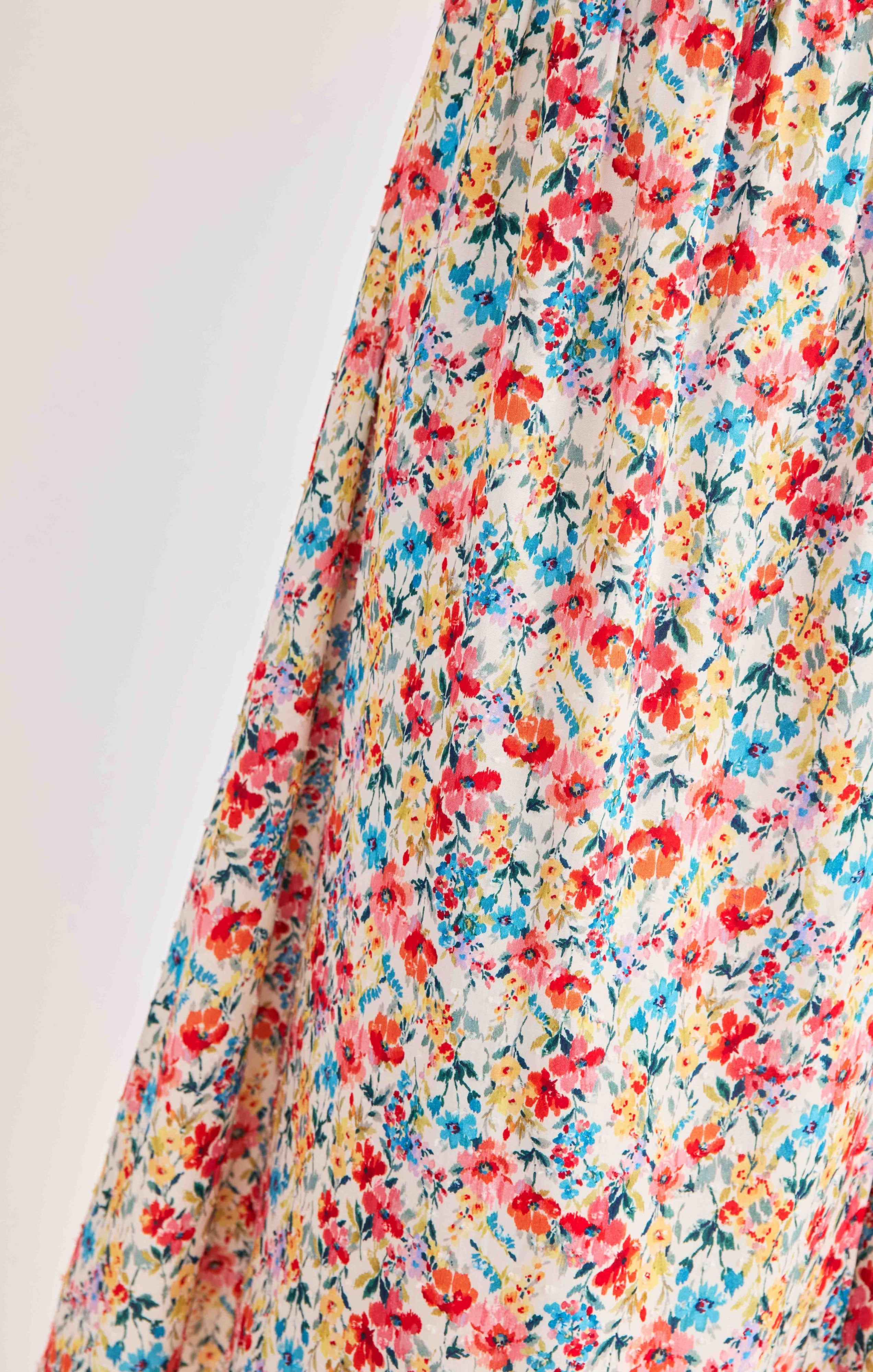 Sadie & Sage Cove Tie Strap Floral Midi Dress – Cream Multi-Midi Dresses-Sadie & Sage-Deja Nu Boutique, Women's Fashion Boutique in Lampasas, Texas