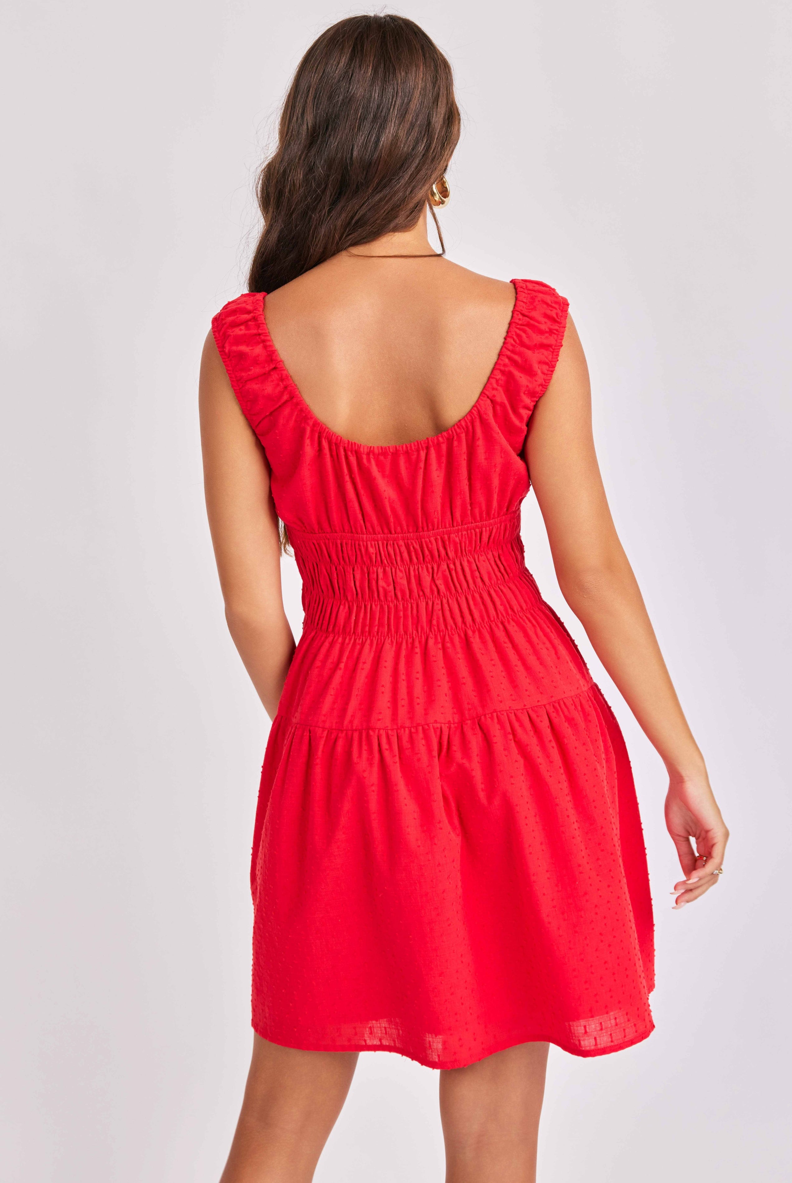 Sage The Label Ariel Smocked Mini Dress-mini dress-Sage The Label-Deja Nu Boutique, Women's Fashion Boutique in Lampasas, Texas