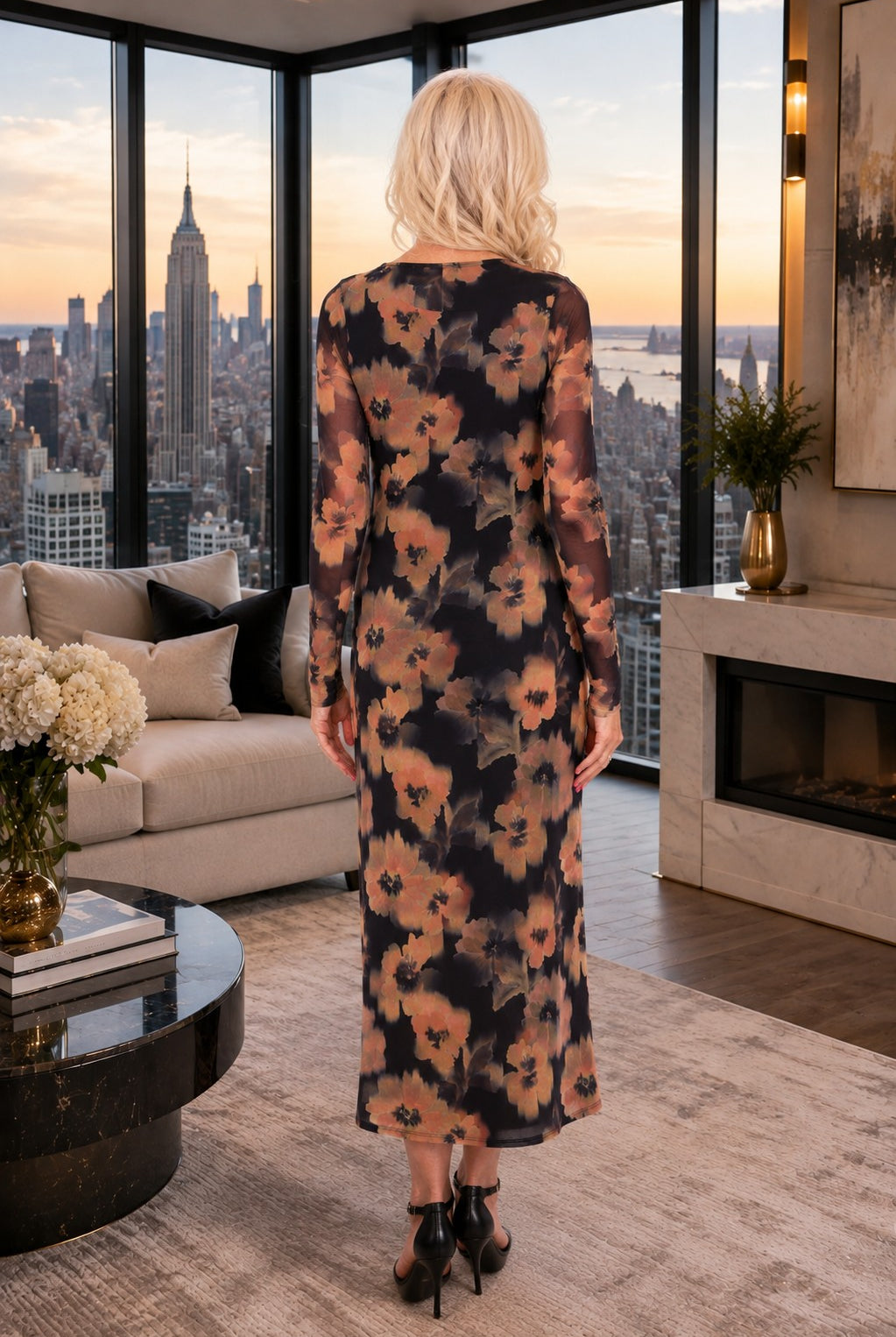 Sage the Label Garden Grit Maxi Dress in Black Multi-Maxi Dresses-Sage The Label-Deja Nu Boutique, Women's Fashion Boutique in Lampasas, Texas