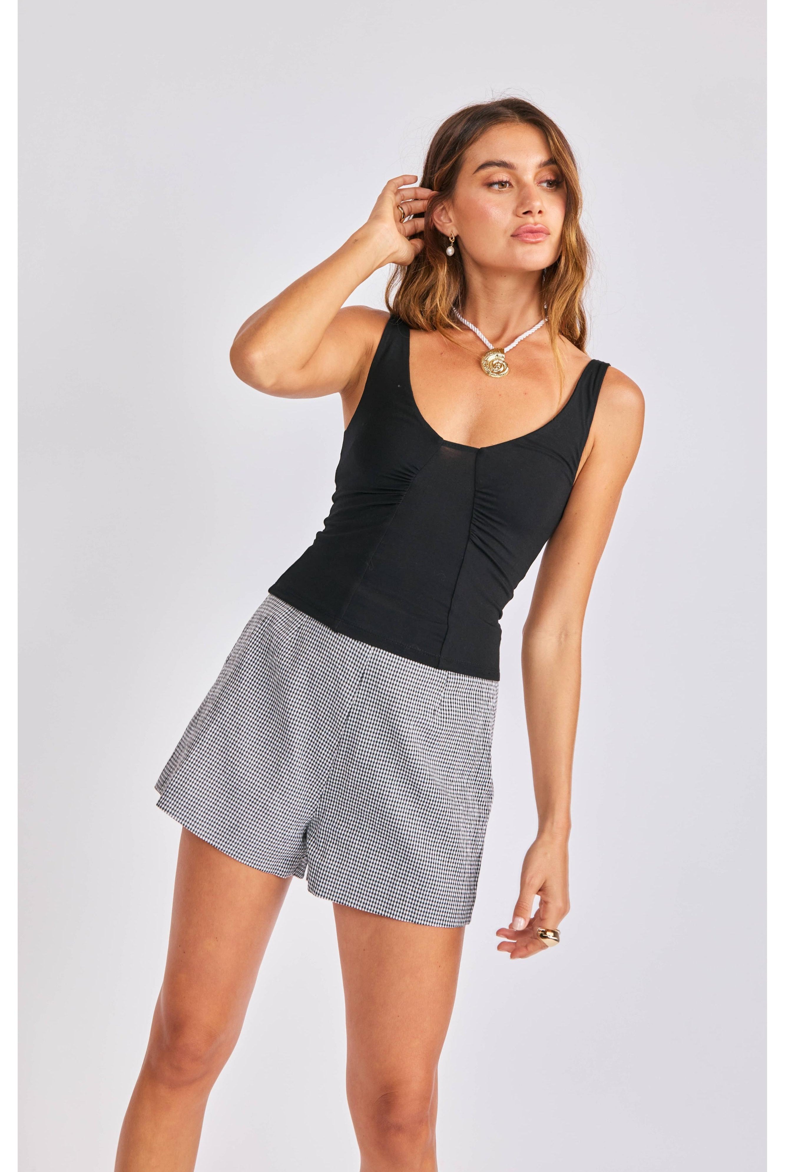 Sage the Label Skipper Knit Tank – Black-Camis/Tanks-Sage The Label-Deja Nu Boutique, Women's Fashion Boutique in Lampasas, Texas