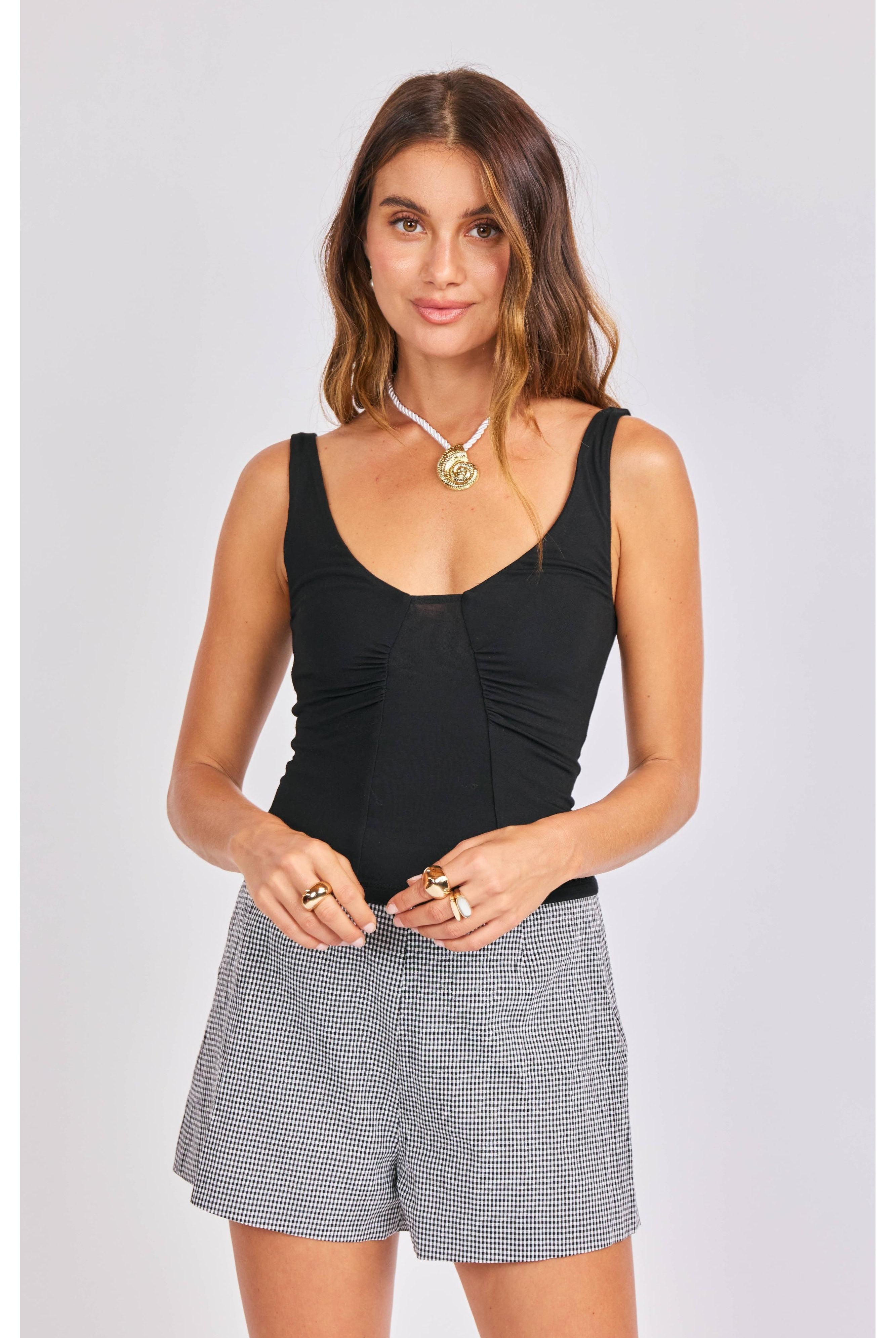Sage the Label Skipper Knit Tank – Black-Camis/Tanks-Sage The Label-Deja Nu Boutique, Women's Fashion Boutique in Lampasas, Texas
